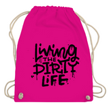 Turnbeutel "Living the dity life"