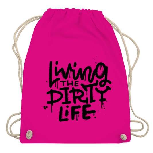 Turnbeutel "Living the dity life"