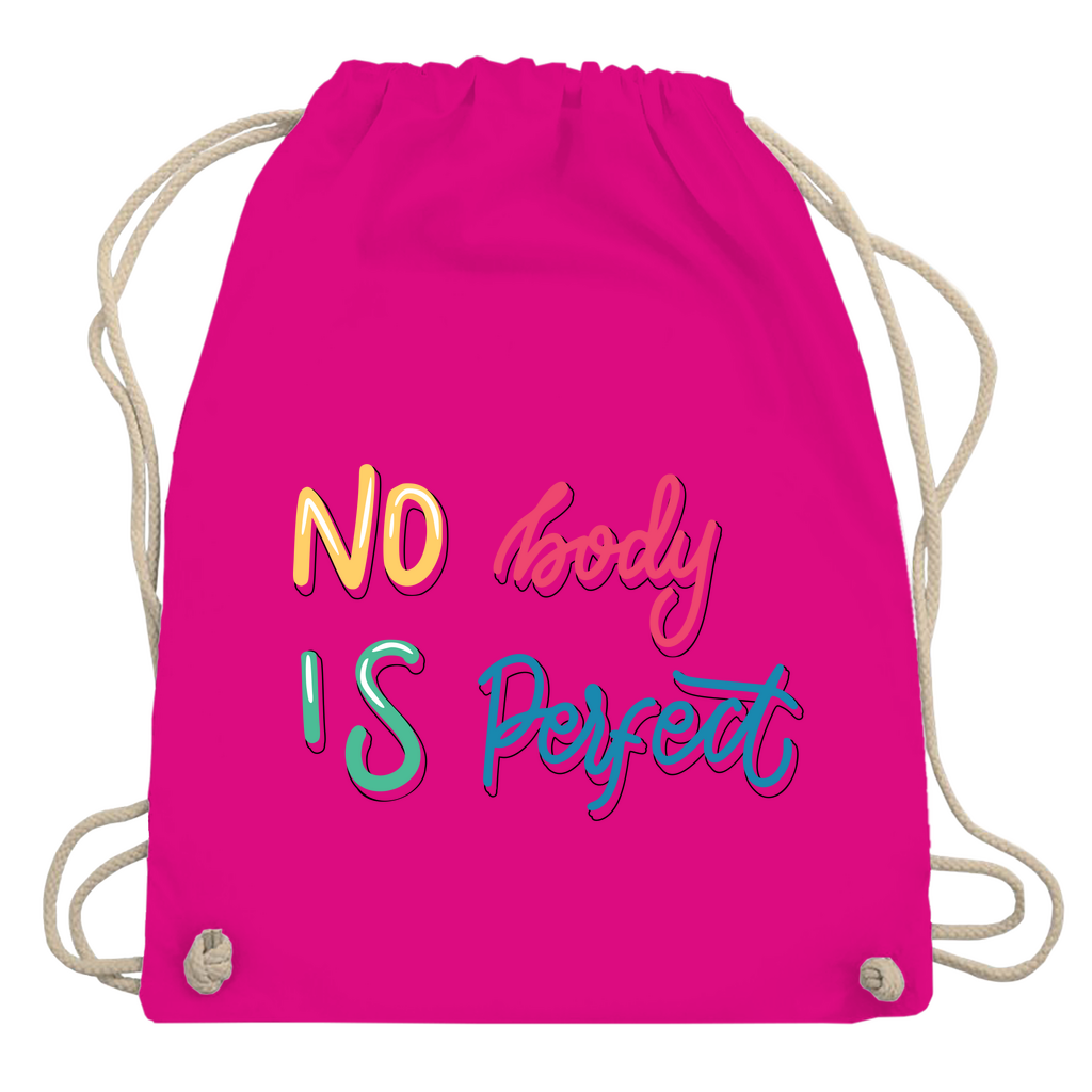 Turnbeutel "No body is perfekt"