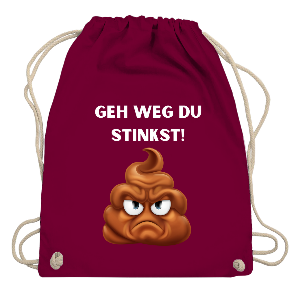 Turnbeutel "Geh weg du stinkst"