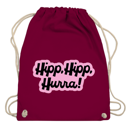 Turnbeutel "Hipp, Hipp, Hurra"