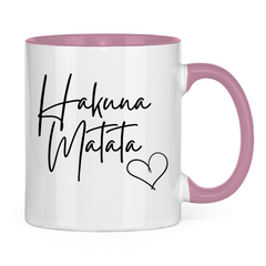 Tasse zweifarbig "Hakuna Matata" - Grafikmagie