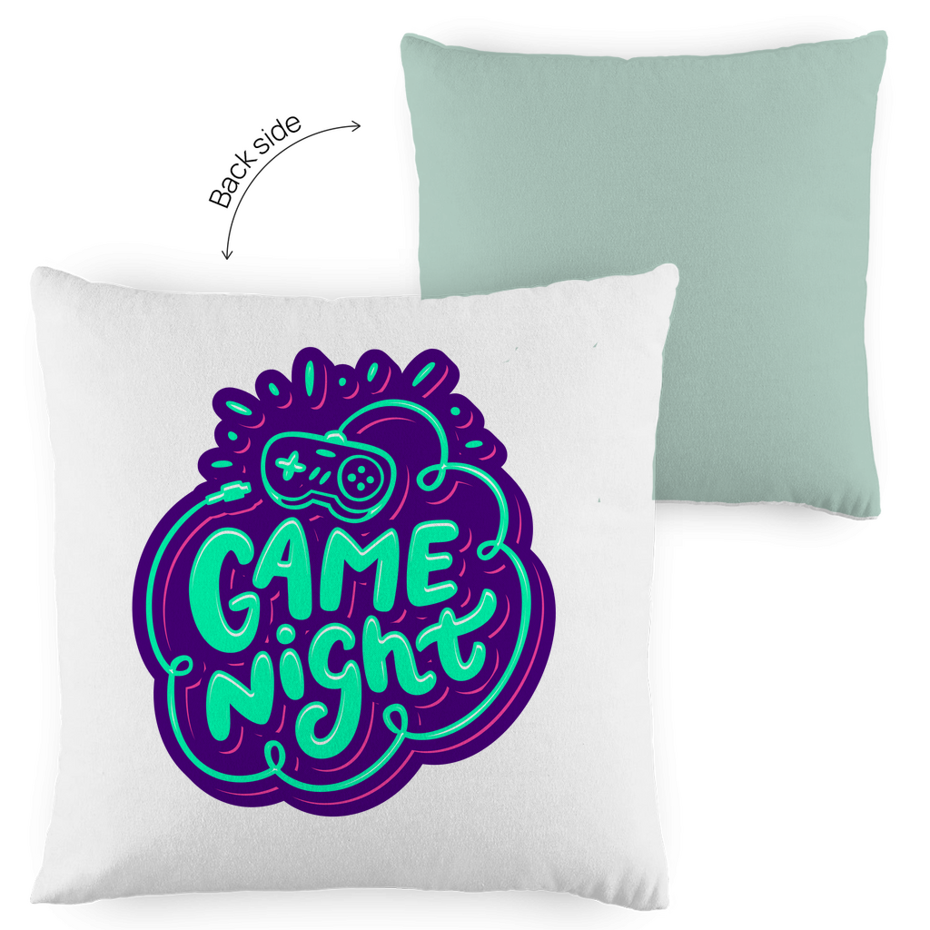 Kopfkissen zweifarbig "Game Night" - Grafikmagie