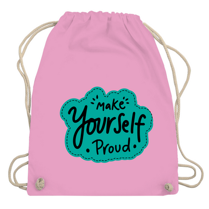 Turnbeutel "Make youself proud"