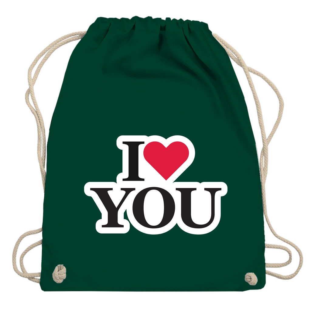 Turnbeutel "I love you"