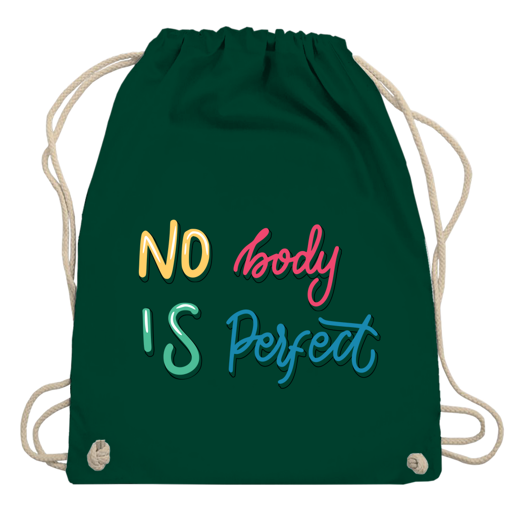 Turnbeutel "No body is perfekt"