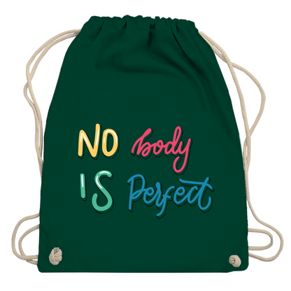 Turnbeutel "No body is perfekt"