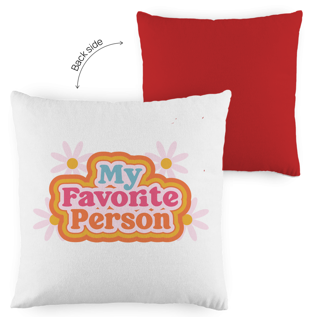 Kopfkissen zweifarbig "My favorite person" - Grafikmagie