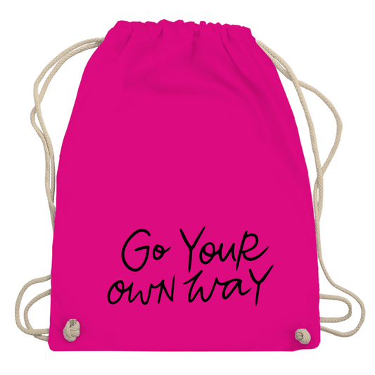 Turnbeutel "Go your own way"