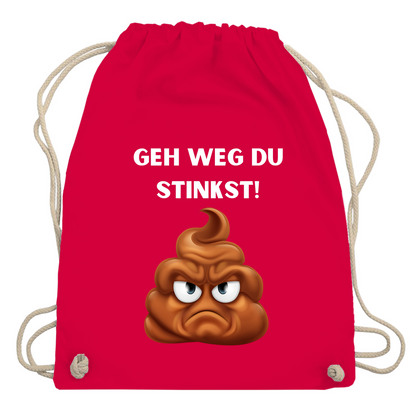 Turnbeutel "Geh weg du stinkst"