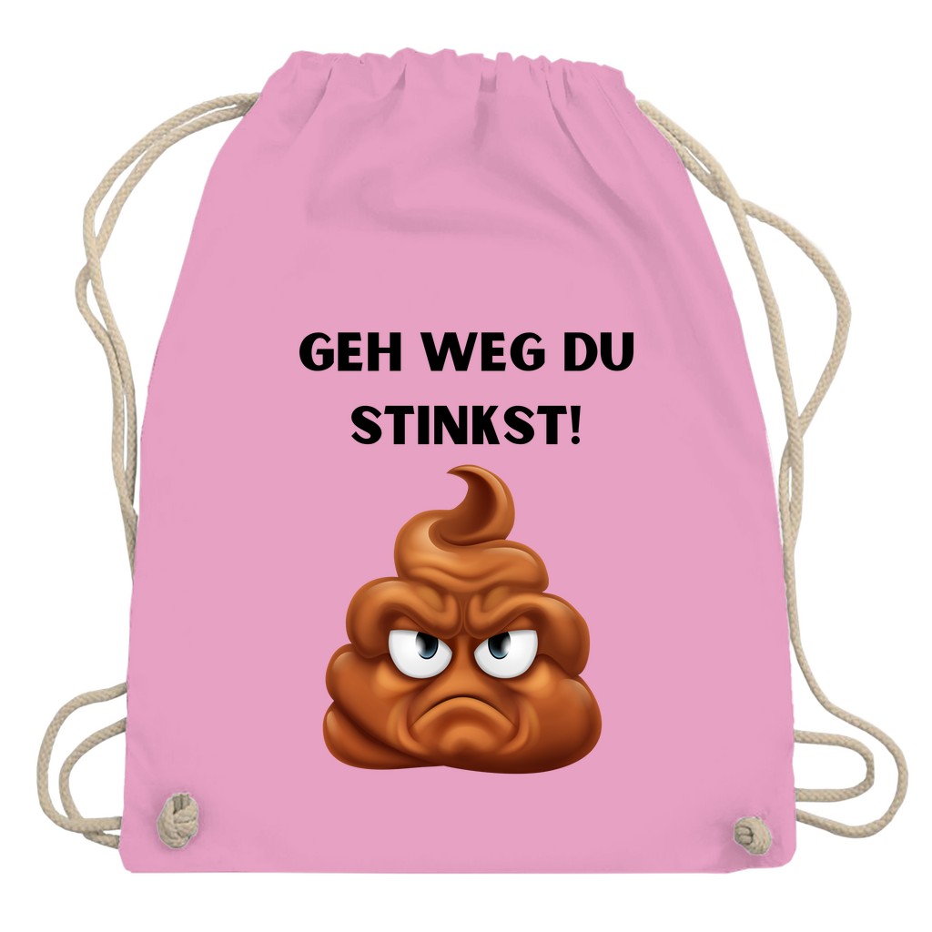 Turnbeutel "Geh weg du stinkst"