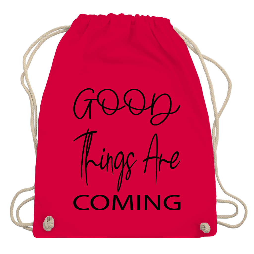 Turnbeutel "Good things are coming"