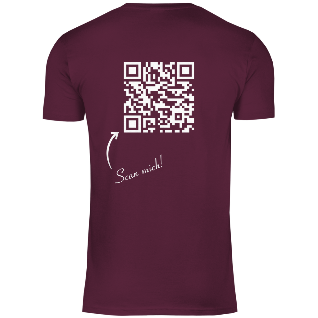 Herren T-Shirt QR Code Social-link