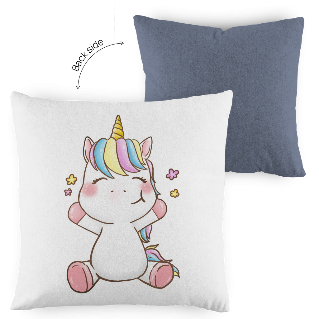 Kopfkissen zweifarbig "Einhorn" - Grafikmagie