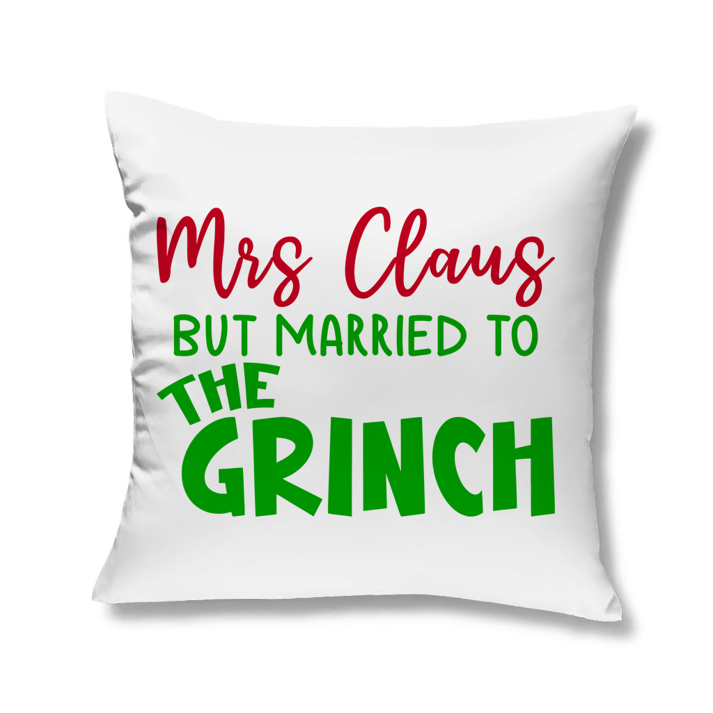 Kopfkissen "Mrs Claus but Married to the Grinch"