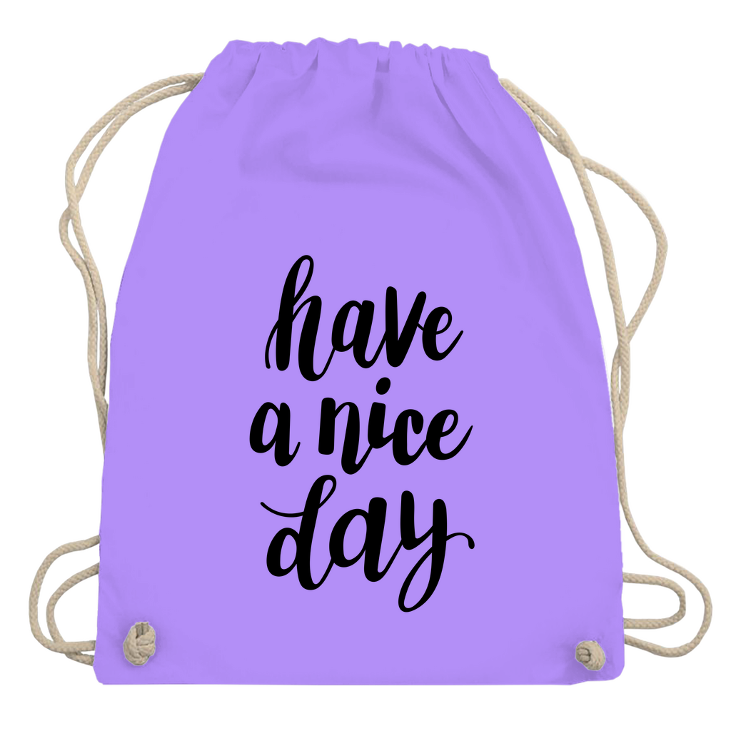 Turnbeutel "Have a nice day"