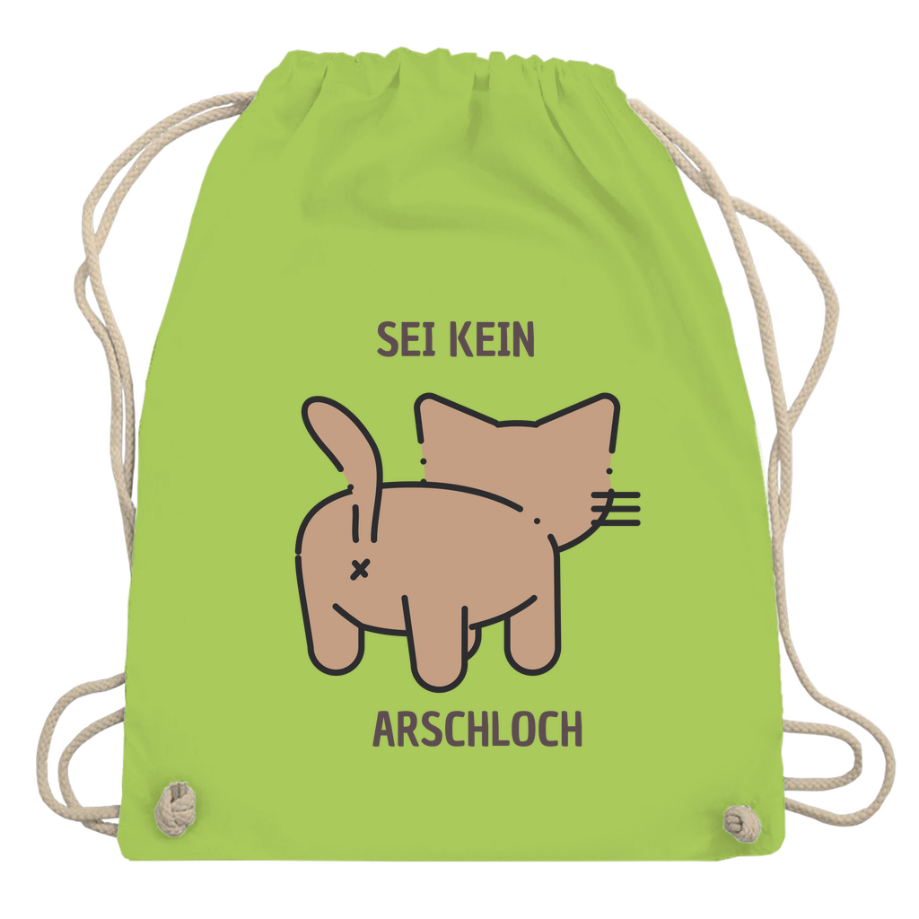 Turnbeutel "Sei kein Arschloch"