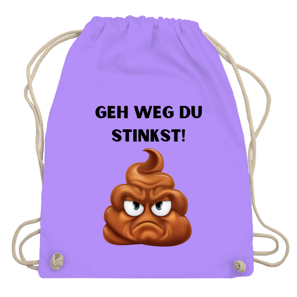 Turnbeutel "Geh weg du stinkst"