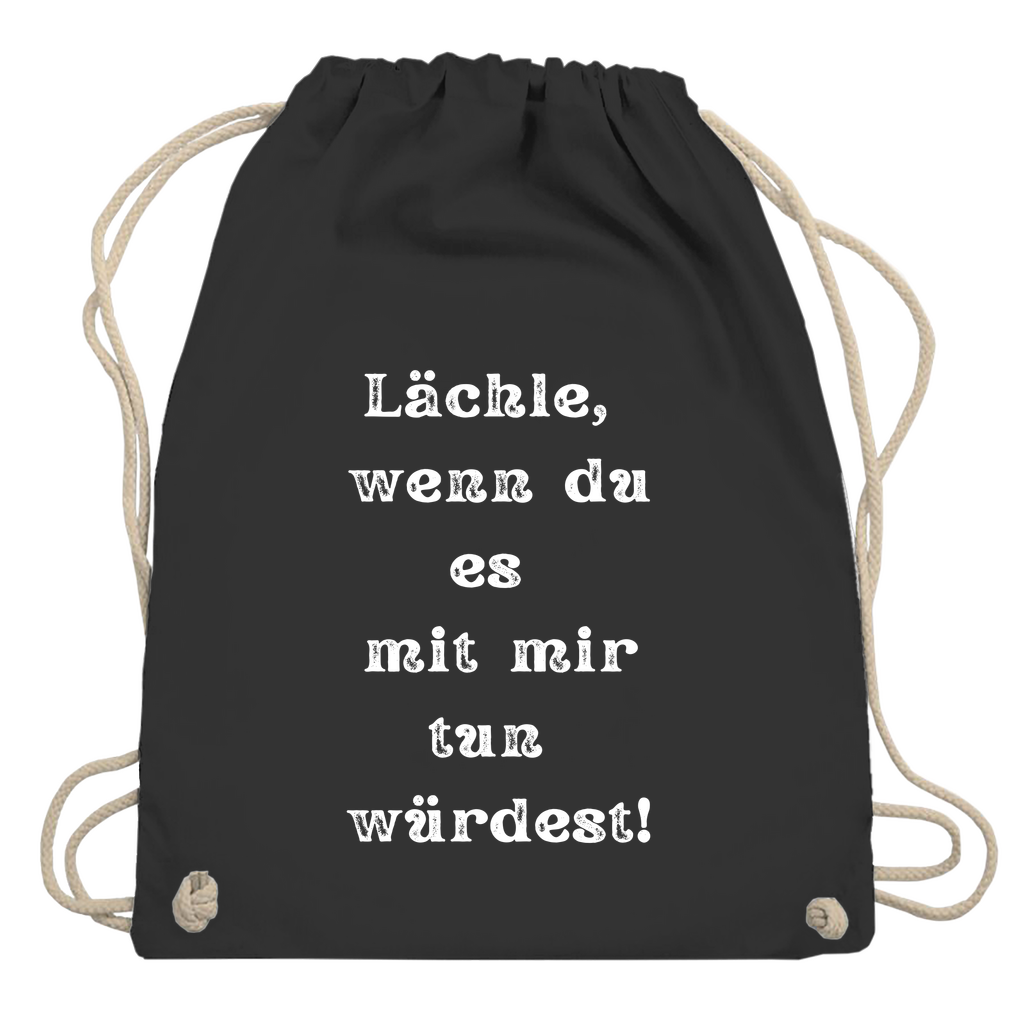 Turnbeutel "Lächle wenn du mit"