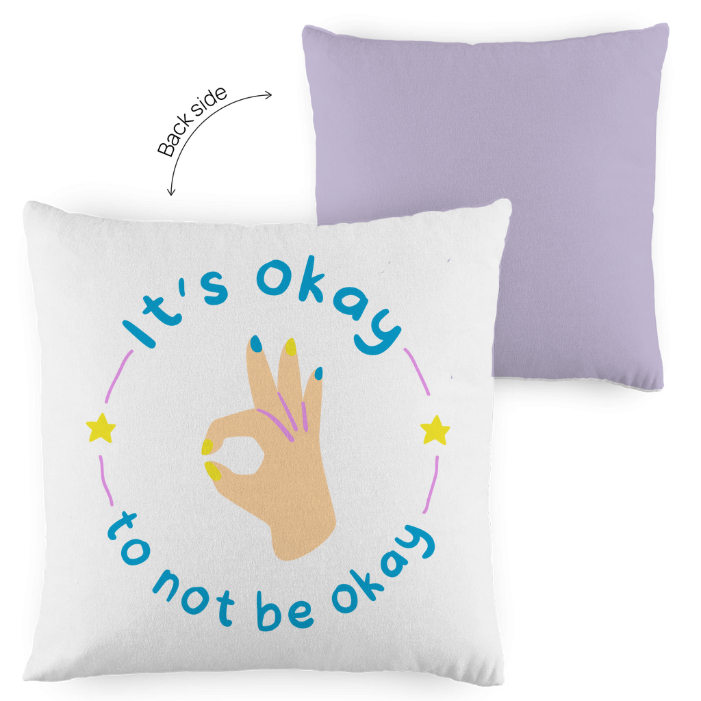 Kopfkissen zweifarbig "its Okay" - Grafikmagie