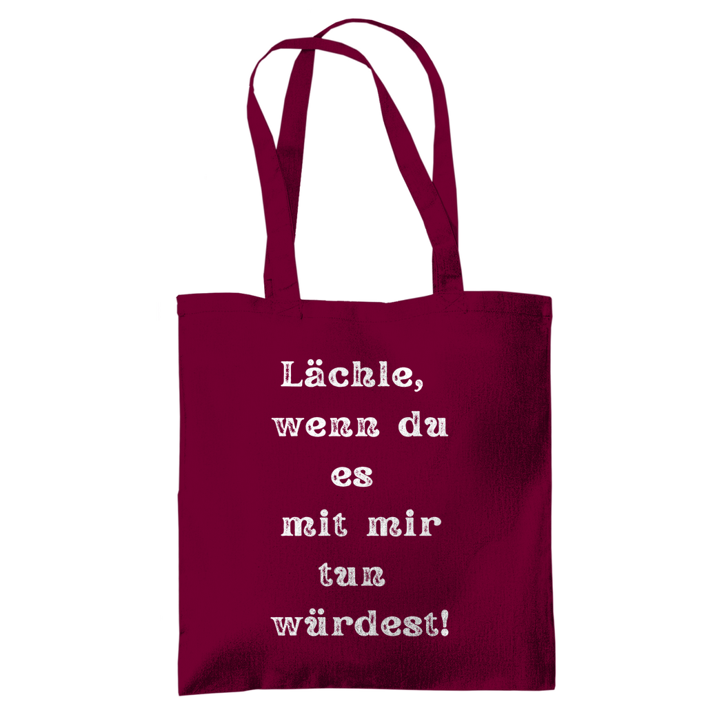 Tragetasche "Lächle wenn du mit" - Grafikmagie