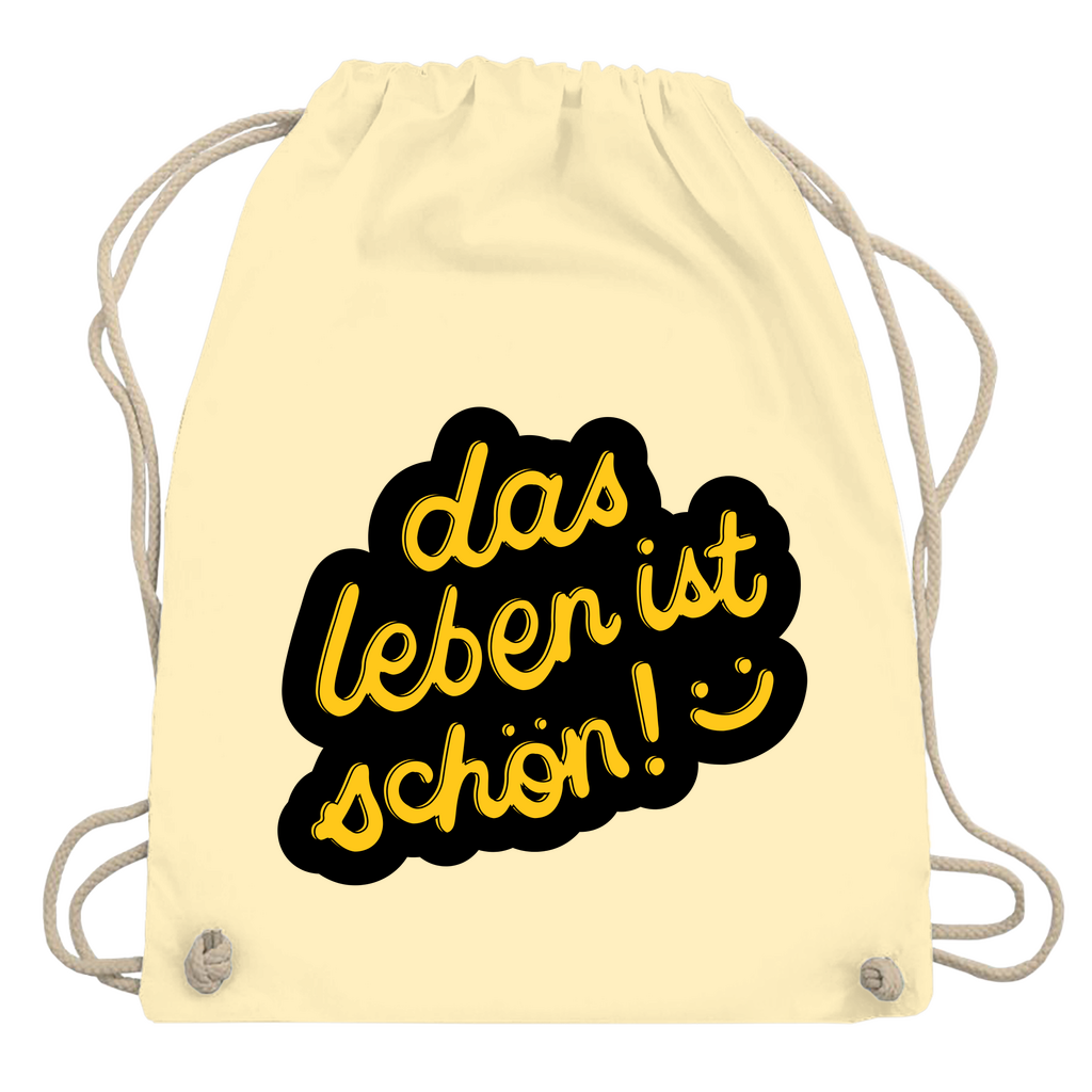 Turnbeutel "das Leben ist schön"