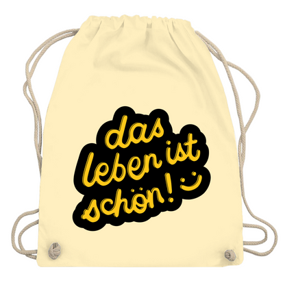 Turnbeutel "das Leben ist schön"