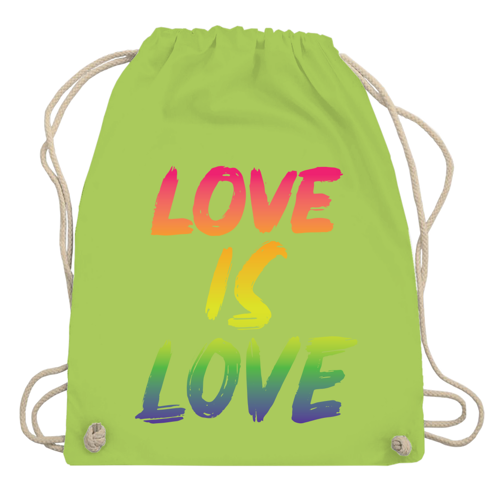 Turnbeutel "Love is Love"