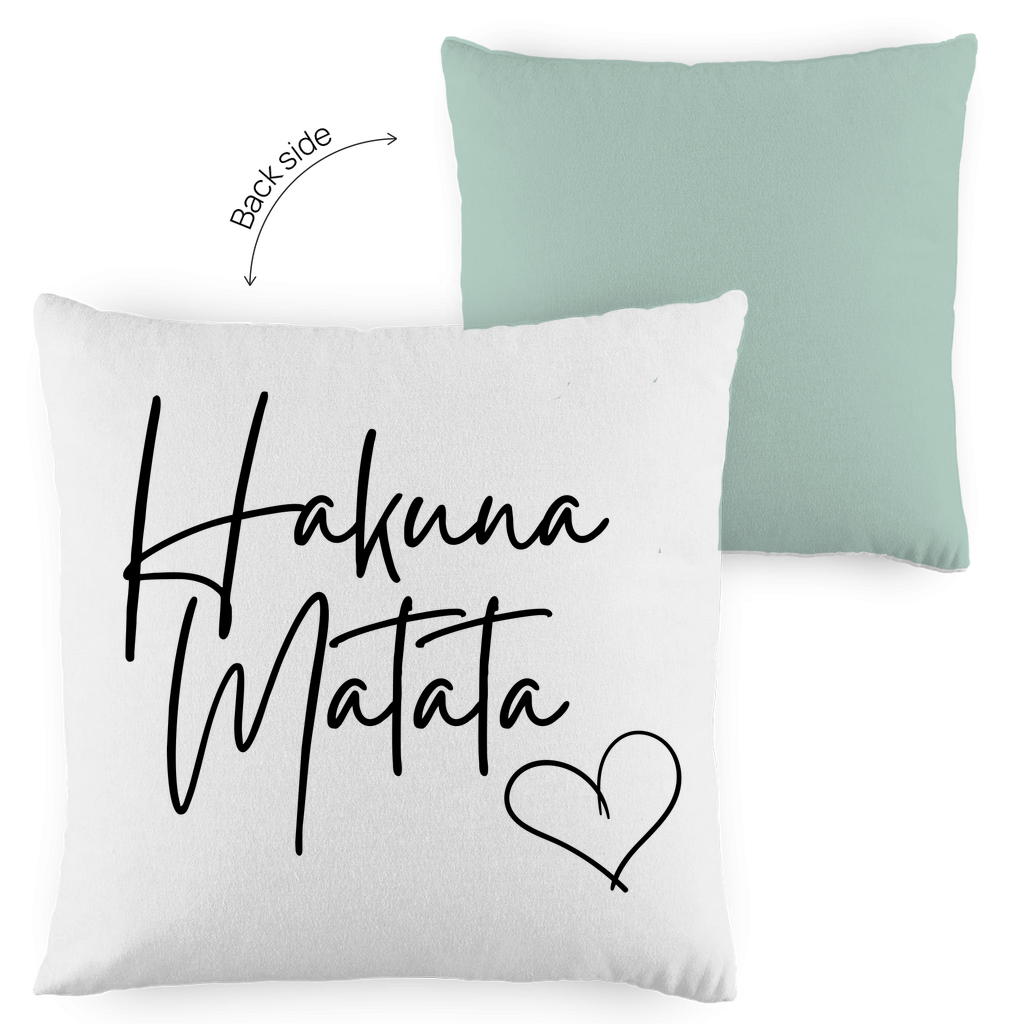 Kopfkissen zweifarbig "Hakuna Matata" - Grafikmagie