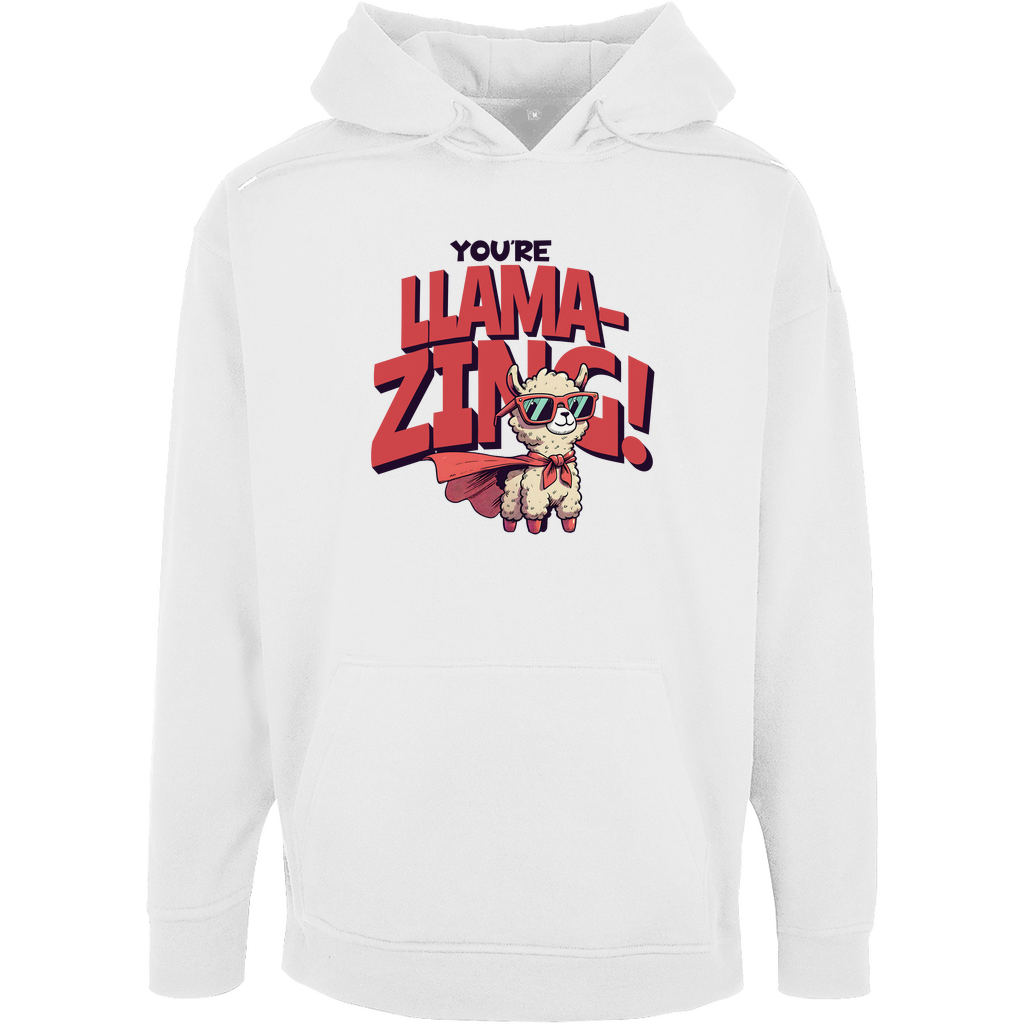 Unisex Oversize Hoodie "You're Look LLamazing"
