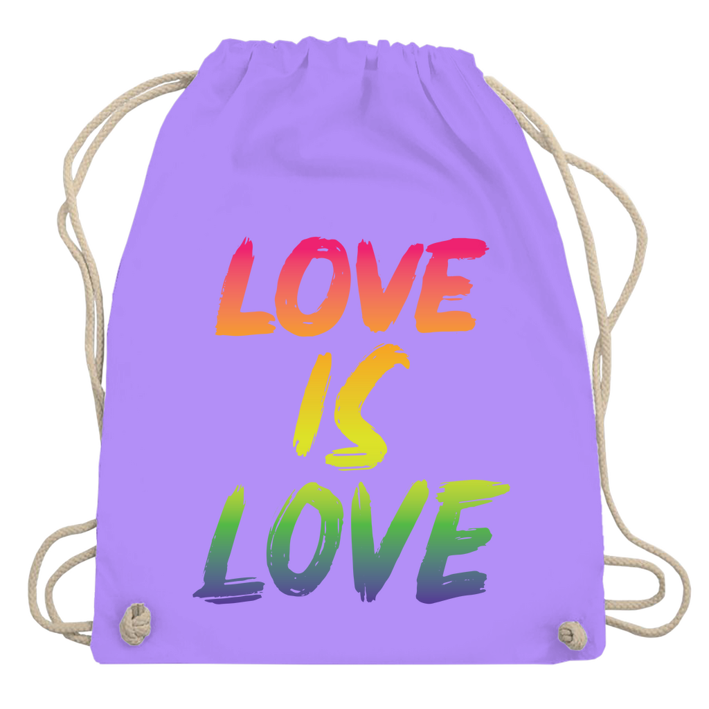 Turnbeutel "Love is Love"
