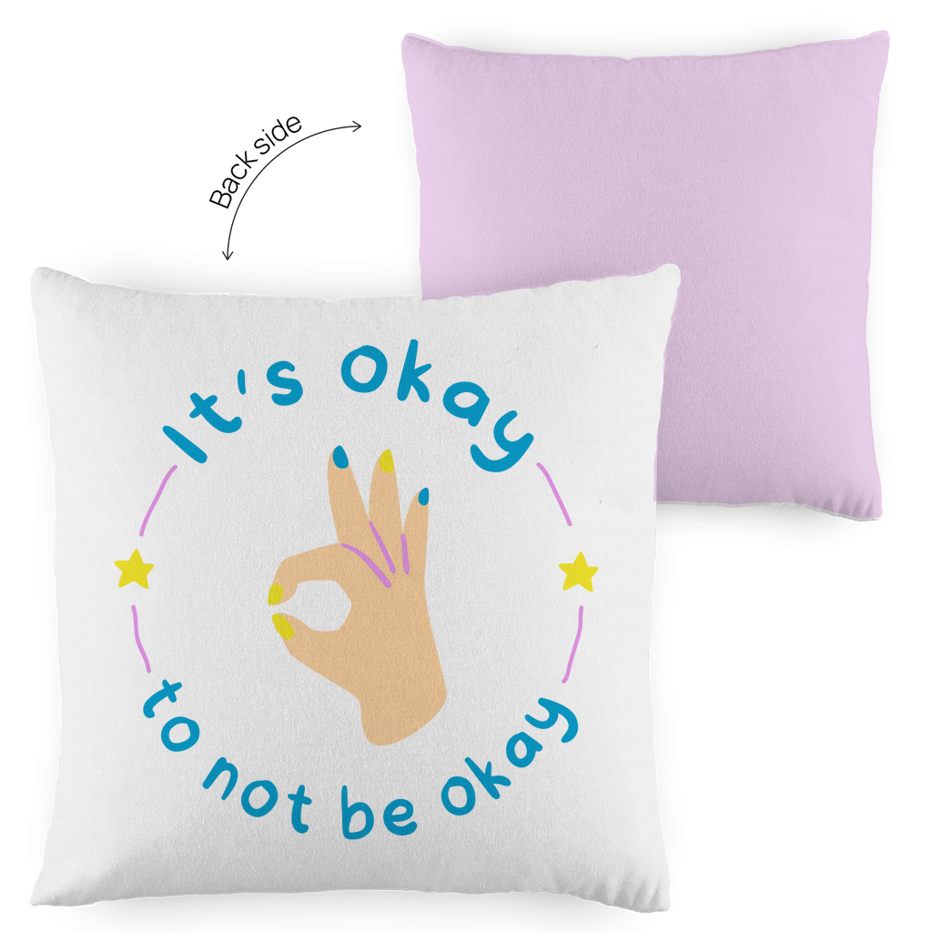 Kopfkissen zweifarbig "its Okay" - Grafikmagie