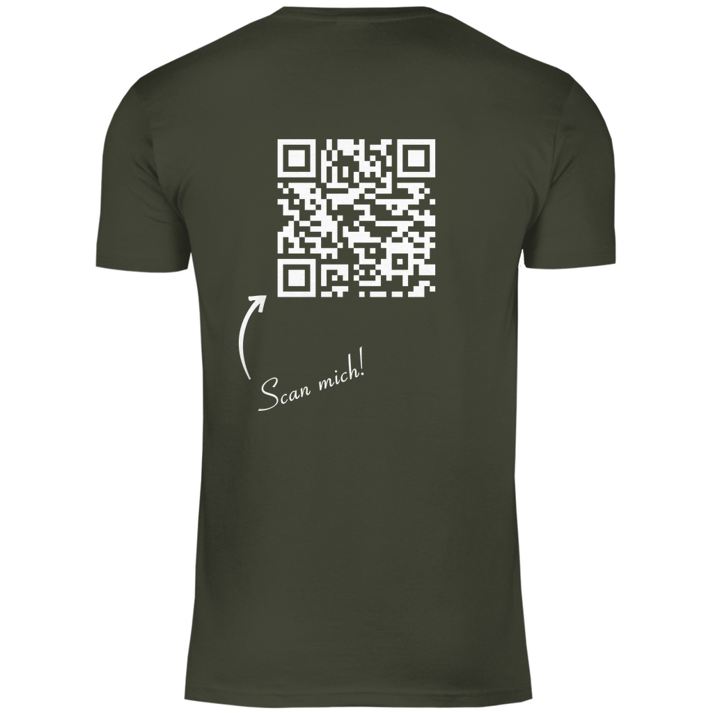Herren T-Shirt QR Code Social-link