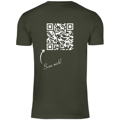 Herren T-Shirt QR Code Social-link