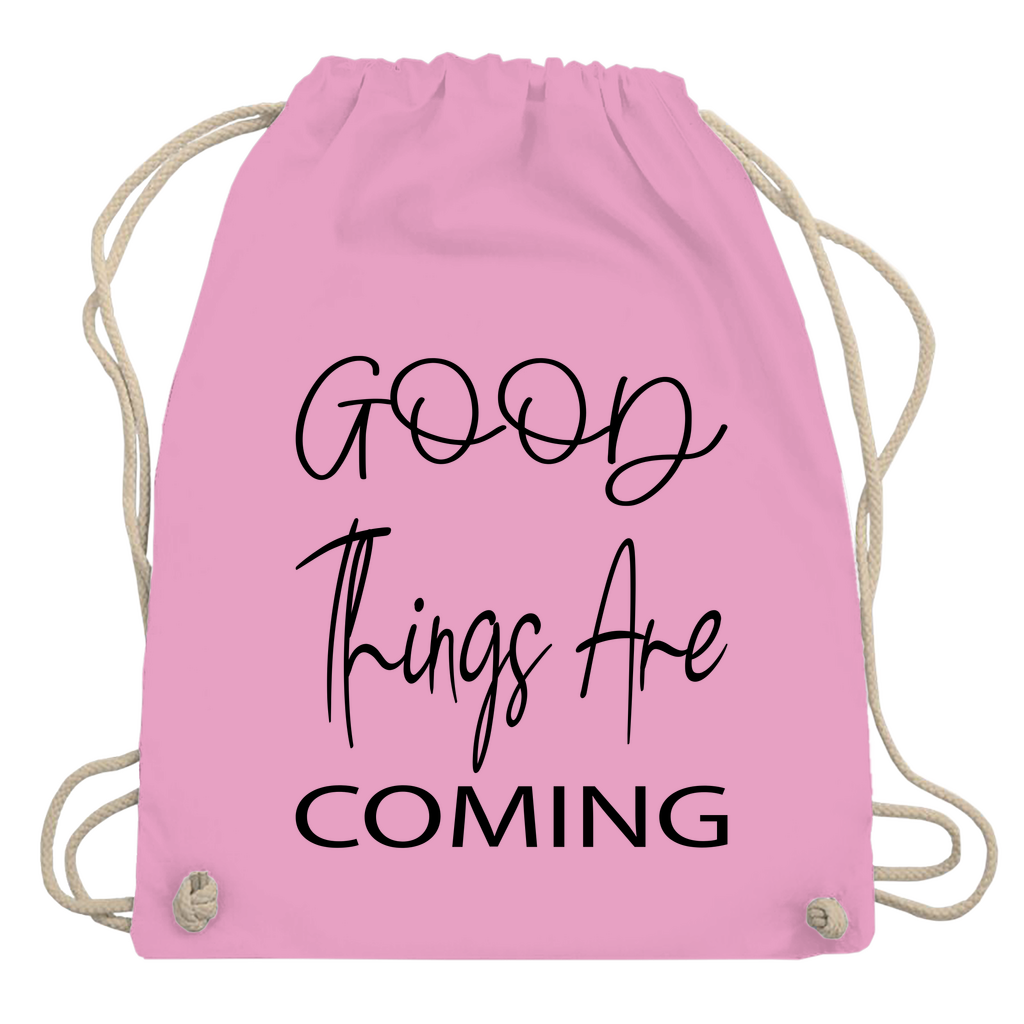 Turnbeutel "Good things are coming"