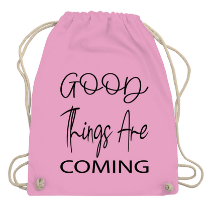 Turnbeutel "Good things are coming"