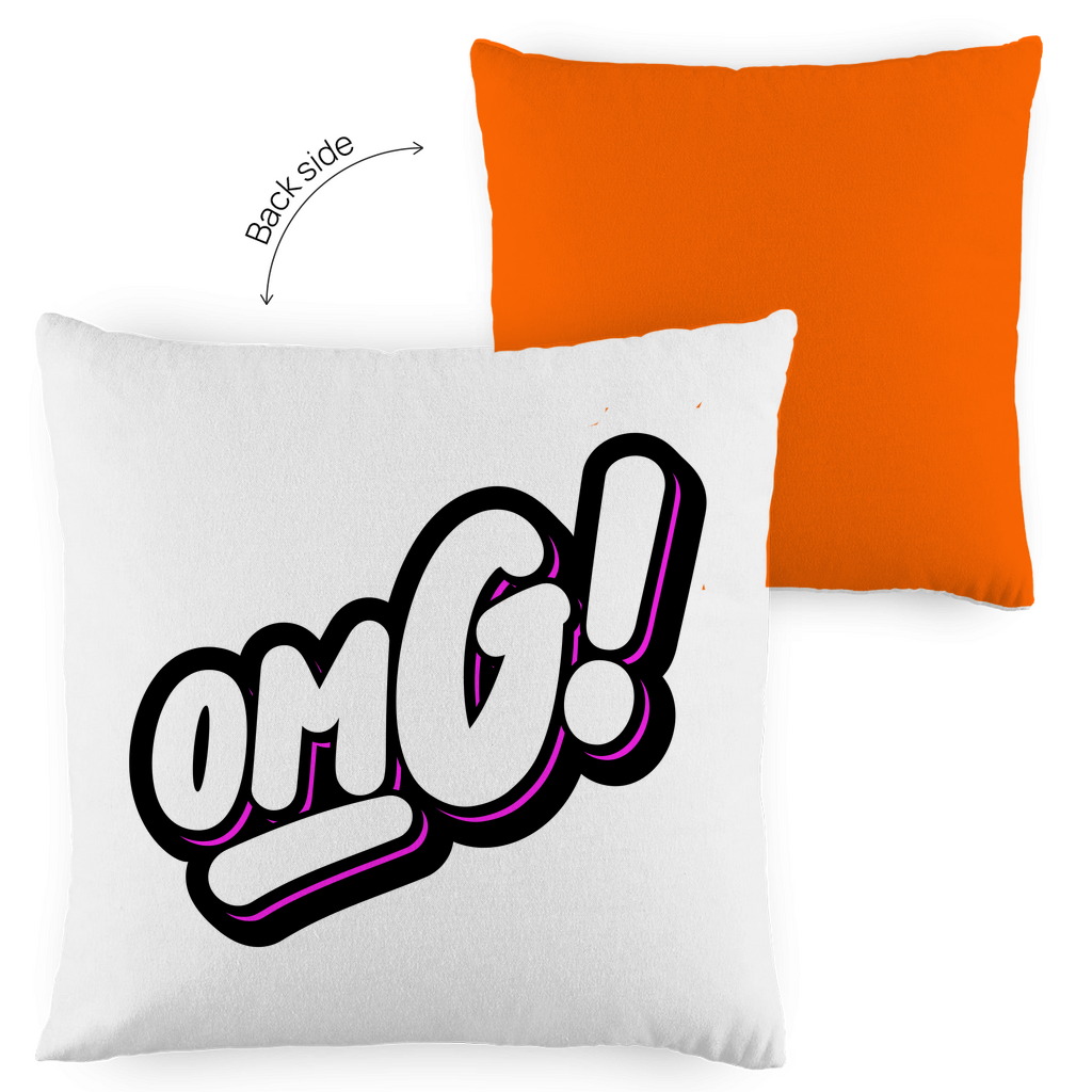 Kopfkissen zweifarbig "OMG" - Grafikmagie