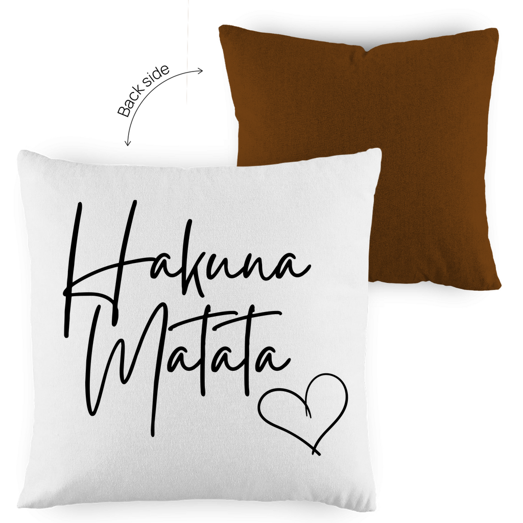 Kopfkissen zweifarbig "Hakuna Matata" - Grafikmagie