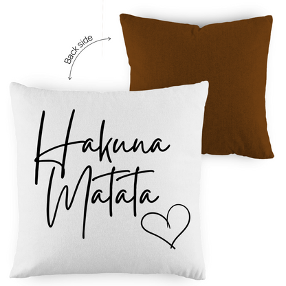 Kopfkissen zweifarbig "Hakuna Matata" - Grafikmagie