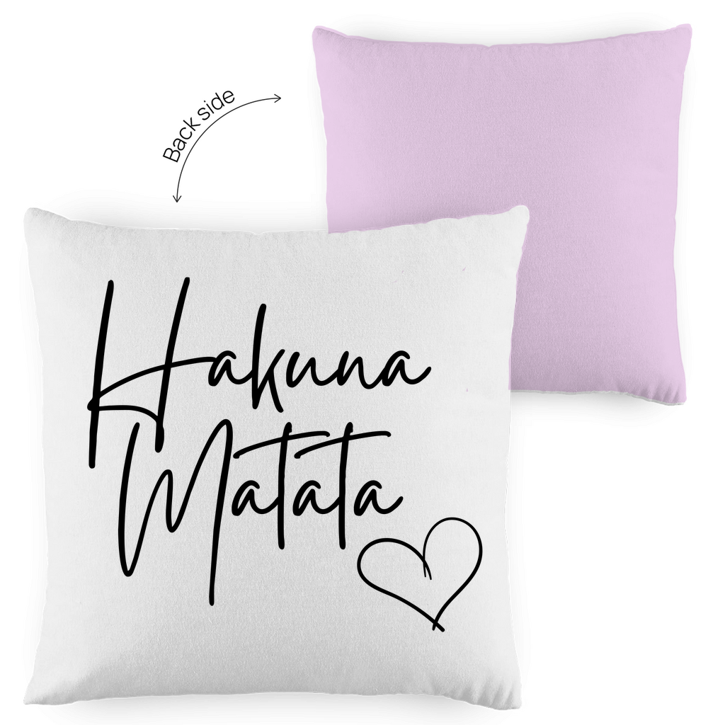Kopfkissen zweifarbig "Hakuna Matata" - Grafikmagie