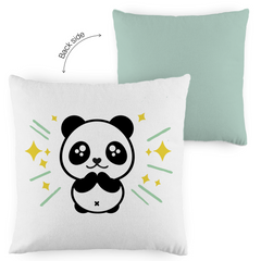 Kopfkissen zweifarbig "Panda" - Grafikmagie