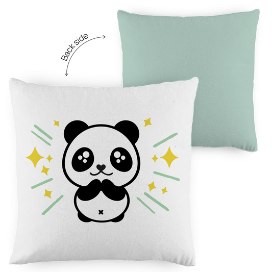 Kopfkissen zweifarbig "Panda" - Grafikmagie