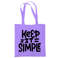 Tragetasche "Keep it Simple" - Grafikmagie