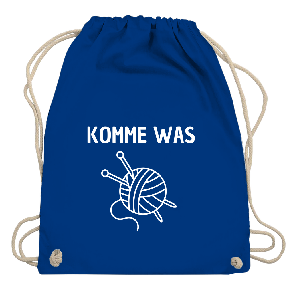 Turnbeutel "Komme was Wolle"