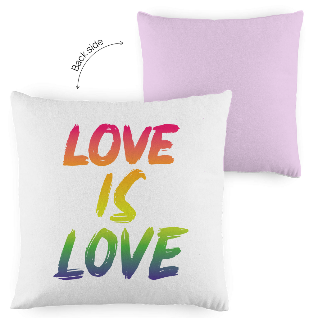 Kopfkissen zweifarbig "Love is Love" - Grafikmagie