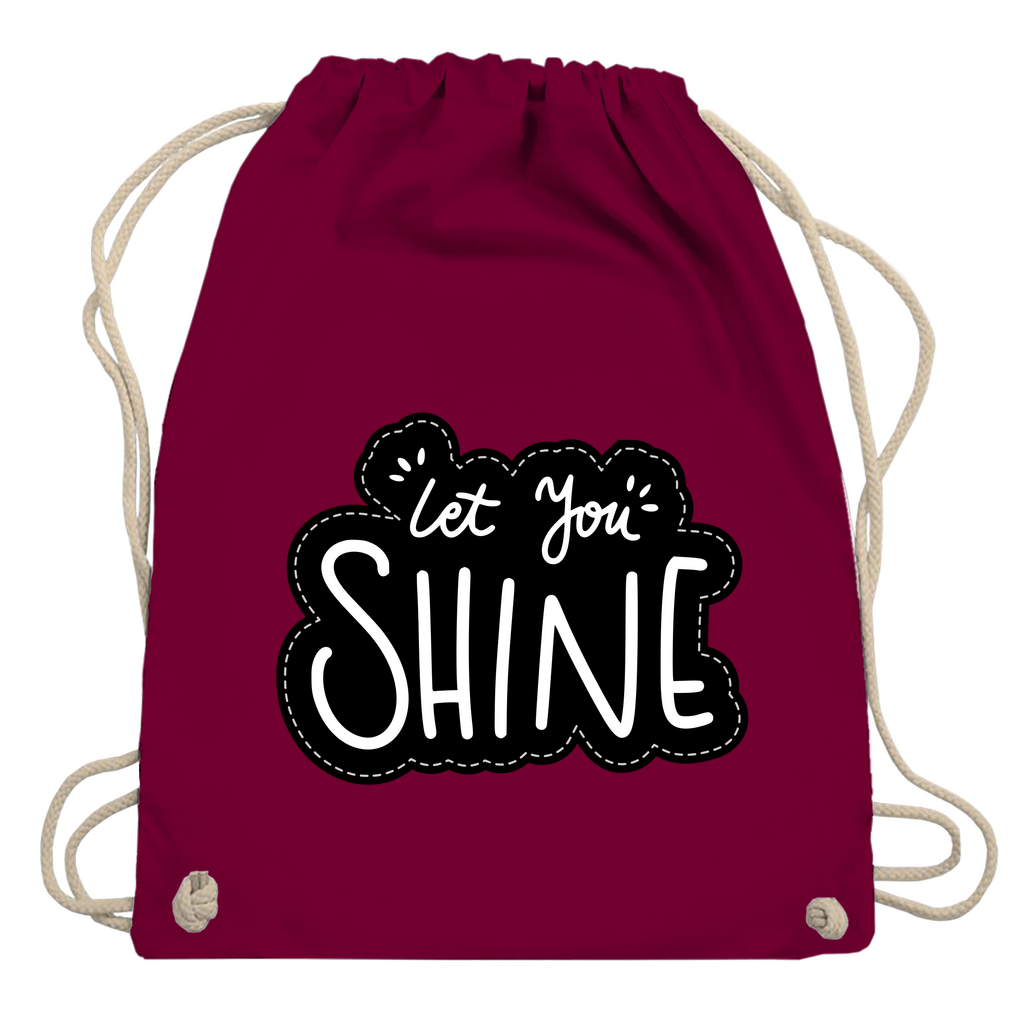 Turnbeutel "Let you shine"