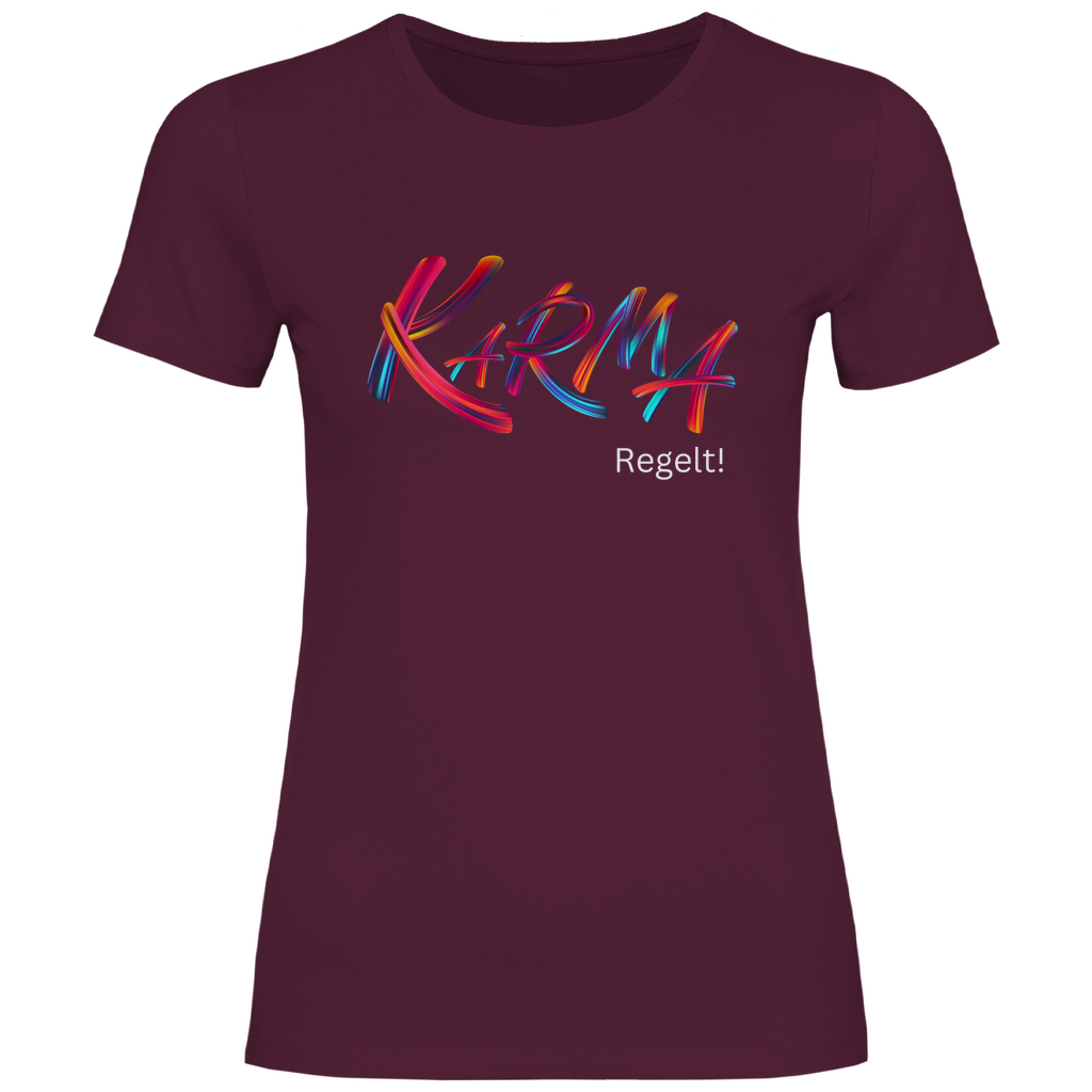 Damen T-Shirt "Karma Regelt"