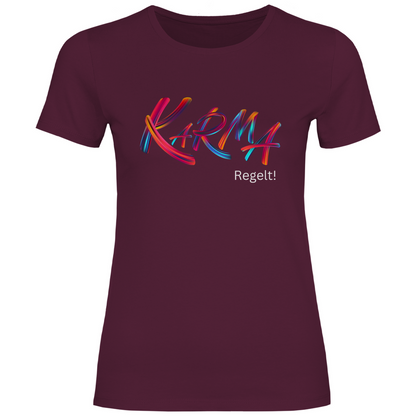 Damen T-Shirt "Karma Regelt"