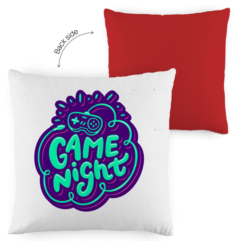Kopfkissen zweifarbig "Game Night" - Grafikmagie