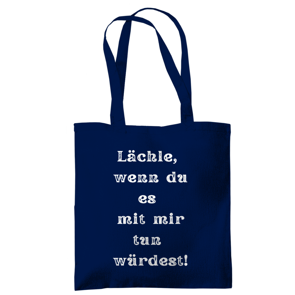 Tragetasche "Lächle wenn du mit" - Grafikmagie